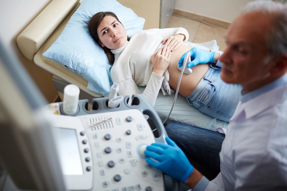 Abdominal ultrasound during pregnancy